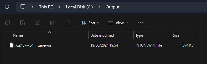 Adding a Windows (Win32) app in Intune